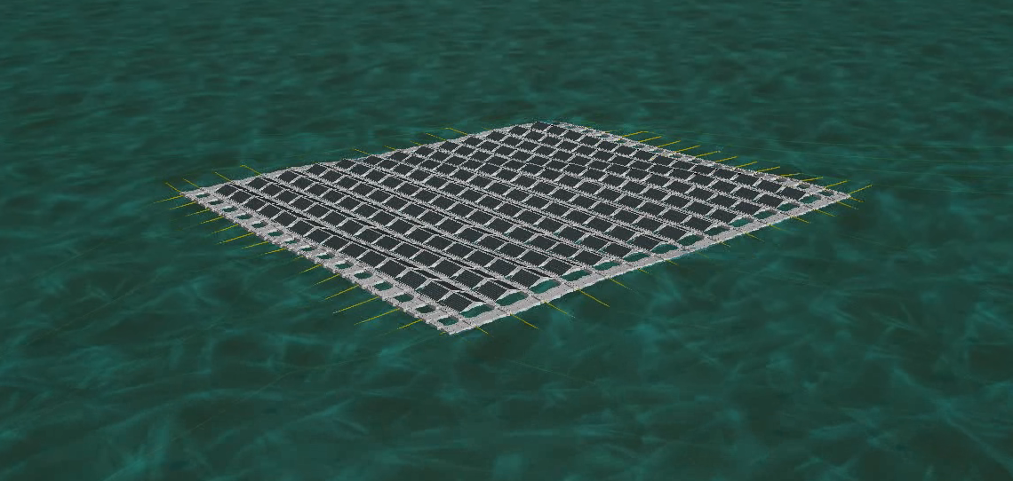 Floating solar technology